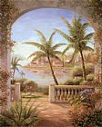 Terrace Canvas Paintings - Tropical Terrace II